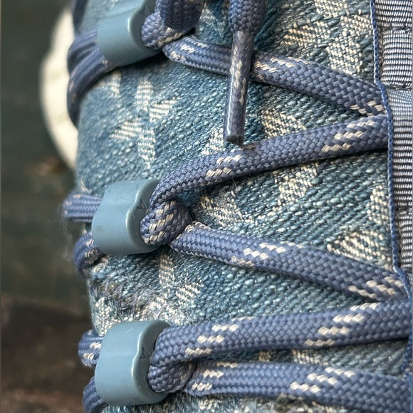 Louis Vuitton fast-lane blue denim monogram sneakers size LV7.5/9us (more 8.5) - Picture 7 of 12